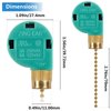ZE-268S6 Ceiling Fan Switch, 3 Speed 4 Wire Pull Chain Switch Control Switch Compatible with Hunter Ceiling Fans, Wall Lamps (2 Pack, Brass)