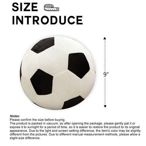 CHELEI2019 2PCS 9" Plush Soccer Ball Pillow Soft Stuffed Animal Football Boys Toddler Toy Gifts