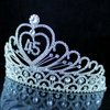 45th 45 Forty Five Years Old Birthday Party Austrian Rhineston Crystal Hair Tiara Crown with Side Combs Birthday Party Hair Jewelry Cake Topper Queen Tiara T45