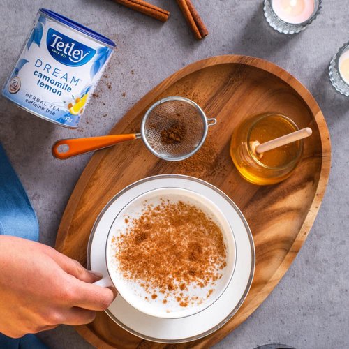 Tetley Tea Dream (Camomile Lemon) Herbal Tea, 20-Count Round Bags {Imported from Canada}