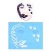 Salmue Face Painting Stencils, Face Paint Stencils for Kids and Adults, 7pcs/Set Reusable Tattoo Stencils Glitter Temporary Tattoos Templates Body Painting Facial Makeup Tattoo Design Tools