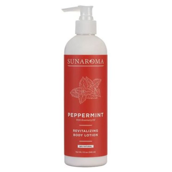 Just Essence Moisturizing Body Lotion - 12 oz (Natural Lotion -Peppermint)