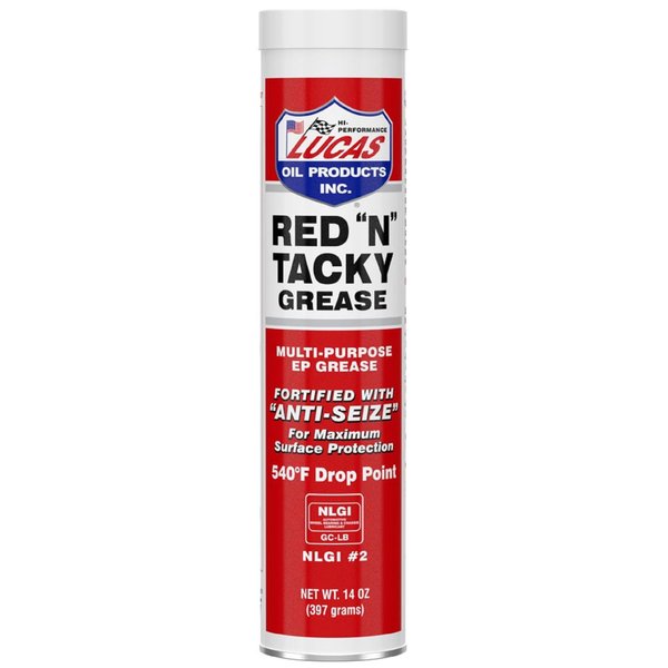 Lucas Oil 10005 Red 'N' Tacky Grease - 14 Ounce