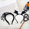 Comelodiant 2PCS Halloween Headband Spider Web Hairband Bat Headband for Women Girls Halloween Party Costume Accessories