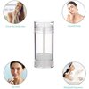 Minsily 10 Pcs 75ml Clear Empty Round Deodorant Containers 2.5 oz Twist Up Bottom Filling Stick Tube Plastic Lip Balm Tube Refillable Deodorant Bottle DIY Make Own Deodorant Lipstick Crayon Chapstick