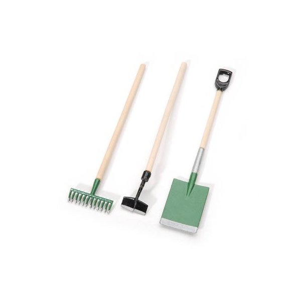 Miniature Garden Shovels, Rakes, Hoes for Fairy Gardens, DIY Crafts, Flower Arrangements (9 pcs Total, 3 Sets)