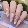 Pndeyo 80pcs 3D Metal Nail Charms, Frame Gothic Nail Art Charms, Gold Silver Nail Jewels Art Decoration for Women Girls Acrylic Nail DIY Craft Design Manicure Accessories
