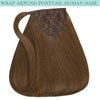 Ponytail Extension Human Hair Clip in Ponytail Hair Extensions Loxxy 100% Real Human Hair #4 18 Inch 80g Chocolate Brown Ponytail Hair Pieces for Women Silky Straight