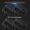 FUSCH 4 Pack Floor Drain Plugs Twist Drain Plugs Floor Plugs Trap Seals Compatible with Polaris RZR XP 1000 2014-2017/ RZR 900 2015-2017/ RZR 900 S 2015-2017/ RZR Turbo 2016-2017/ RZR 1000 S 2016-2017