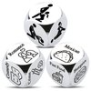 Funny Date Night Dice Anniversary Wedding Gifts for Him Her Valentines Engagement Christmas Bride Shower Gifts for Boyfriend Girlfriend Foodie Steel Dice Ideas (3PCS(Food+Time+Move))