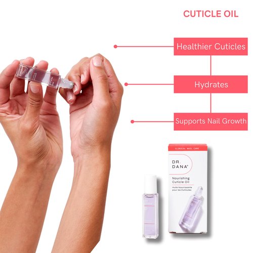 Dr. Dana Cuticle Oil For Nails - Indigo Naturalis, Sunflower and Jojoba Oil formula to revitalize cuticles - Promote Healthy Nail Growth - Nail Oil Cuticle Repair (7 ml)