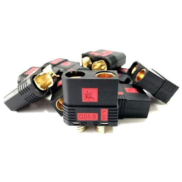 SoloGood QS8-S Connector Plug High Current Anti-Spark Connector Male and Female for FPV Drone RC Car Battery Charger Plug Etc(3 Pairs)