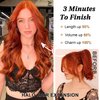 SilkStrands Halo Hair Extensions 20 Inch Invisible Wire Hair Extensions with 4 Secure Clips Copper Red Hair Extensions Adjustable Long Wavy Hair Extensions for Women Upgrade Secret Hairpiece for Women