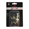 Zero Friction Tour 3-Prong Golf Tees (2-3/4 Inch, Black, Pack of 40)