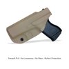 POLE.CRAFT IWB Kydex Holster Fits: Glock 43 / Glock 43X Pistol - Inside Waistband Concealed Carry Holster Guns Accessories for G43 G43X (Tan, Right Hand)