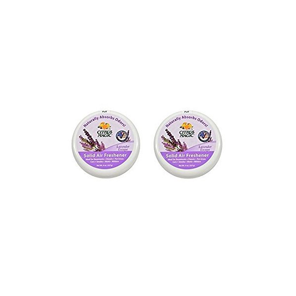 Citrus Magic Odor Absorbing Solid Air Freshener, Lavender Escape, 8-Ounce (Pack of 2)