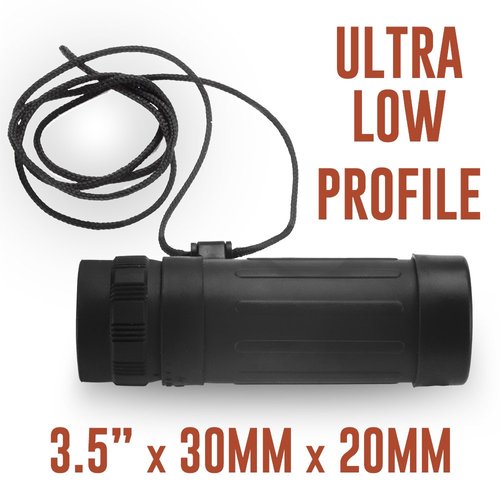 Compact Pocket 8x21 Monocular with Protective Case by Grizzly Peak