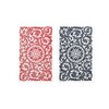 Copag 1546 Design 100% Plastic Playing Cards, Bridge Size (Narrow) Red/Black Double Deck Set (Jumbo Index)