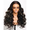 UNICE Bye Bye Knots Glueless Wig Body Wave 7x5 Pre Cut Lace Front Wigs Human Hair Bleached Knots Balayage Black Blonde Highlights Put on and Go Human Hair Wig Pre Plucked 150% Density 20 inch