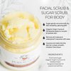 Pure & Coco Moisturizing Exfoliator: Organic Coconut Oil & Tangerine, Skincare Beauty Scrub - Moisturizer for Face, Body, Facial Exfoliator & Shaving Oil, Sugar Exfoliant - Dry & Eczema Skin (27.8oz)