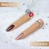 Silicone Practice Fingers for Acrylic Nails, Bendable Nail Training Finger Soft Silicone Fake Finger to Practice Fake Nails, Flexible Nail Practice Fingers Hand for DIY Nails