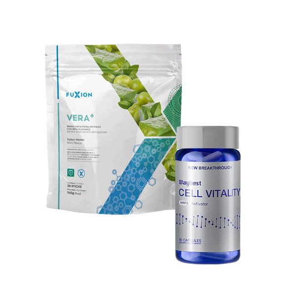 unionaren Fuxion Vera+,Herbal Mint Tea w. Natural Ingredients Aloe Vera Extract,Vitamin C-Maintain a Strong Immune System,Increases Resistance to Seasonal -1 Pouch of 28 Sticks