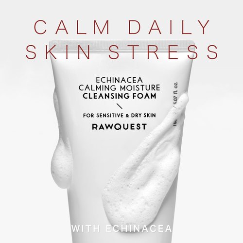 RAWQUEST Korean Face Wash for Sensitive & Dry Skin | Daily Deep Cleansing Gel, Makeup Removal, Hydration, Soothing & Strengthens Skin Barrier | Hypoallergenic Face Cleanser with Hyaluronic Acid