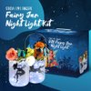 STICKY LIL FINGERS Fairy Jar Night Light Kit - Make Your Own Lanterns Set - Fairy Lantern Craft Kit for Girls - Fairy Night Light - Fairy Jar Kit - Gift Craft Fairy - Fairy Potions Craft Kit