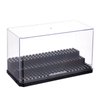OLYCRAFT Acrylic Minifigure Display Case Box Display Case for Minifigure Action Figures Blocks Removable Display Box Cube Showcase for Models Gifts Dustproof Storage Display Boxes - Black