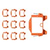BestMounts - 10 Pack Nail-ON Low Voltage Mounting Brackets 1 Gang Multipurpose New Construction - Drywall Outlet Cable Wall Plate Bracket for Telephone Wire, Network Cable, HDMI, Speaker Wire