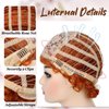 YTbeauty Orange Red Curly Wig for Women Landlady Costume Wig Short Curly Reddish Orange Wig Heat Resistant Synthetic Annie Wig for Halloween Party Cosplay(Adult)