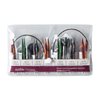 Knit Picks Options 2-3/4" Short Tip Interchangeable Wood Knitting Needle Set (Mosaic)