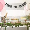 Boao 18th Birthday Banner Happy 18th Birthday Party Decorations, Glitter 18 Years Party Supplies Sign for Birthday Party Backdrop Decoration Sign(Black)