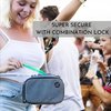 KIBAGA Discrete Smell Proof Odorless Bag With Easy Use Combination Lock - The Perfect Storage Container, Medicine Bag, And Organizer Case For Your Accessories That Blocks Out Smells And Strong Odors