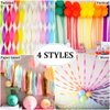 4 Rolls Crepe Paper Streamers, Party Decorations Streamers, Party Streamers for Birthday Baby Shower Wedding Decorations Halloween Christmas Craft Supplies, 1.8 Inch x 82 Ft/Roll, 328ft (Green)