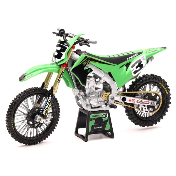 Kawasaki KX 450 #3 Eli Tomac Factory Racing 1/12 scale Diecast Motorcycle Model by New-Ray