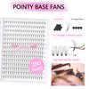 Premade Fans Eyelash Extensions 8D-D-0.07-11 Premade Volume Lash Extensions Pointed Base Fans 0.07 280 Fans C D Curl(8D-D-0.07,11 mm)