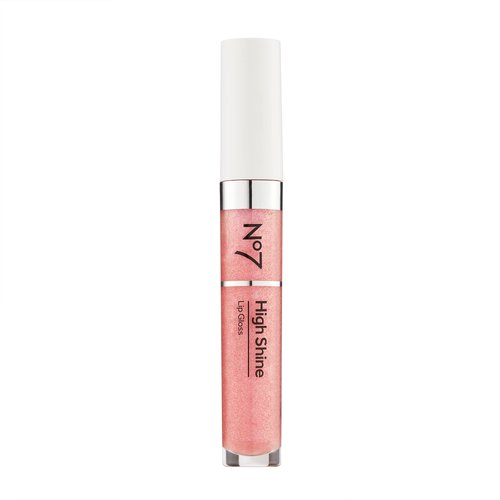 No7 High Shine Lip Gloss - Pink Slip - Moisturizing, High-Shine Lip Gloss with Jojoba Oil for Lips - Hydrating, Longwear Lip Makeup - Non-Sticky Formula (8ml)