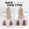 Fagaci Professional Round Brush for Blow Drying with Natural Boar Bristle, Round Brush | Nano Technology Ceramic + Ionic for Hair Styling, Drying, Healthy Hair, Volume | Hair Brush + 4 Styling Clips