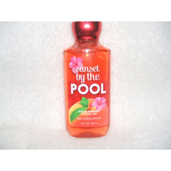 Bath & Body Works Sunset By the Pool Shea & Vitamine Shower Gel 10 Fl Oz.