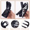 CustomyLife 2pcs Bow Hair Claw Clip for Women, Non-Slip Black Bowknot Hair Clip, Bun Updo Big Hair Barrettes Accessories for Long Short Curly Straight Thick Thin Wavy Hair