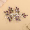 BERYUAN Crystal Rhinestone Hair Comb Rhinestone Pearls Headpiece Teardrop Rhinestone Wedding Hair Accessories for Women (multi)