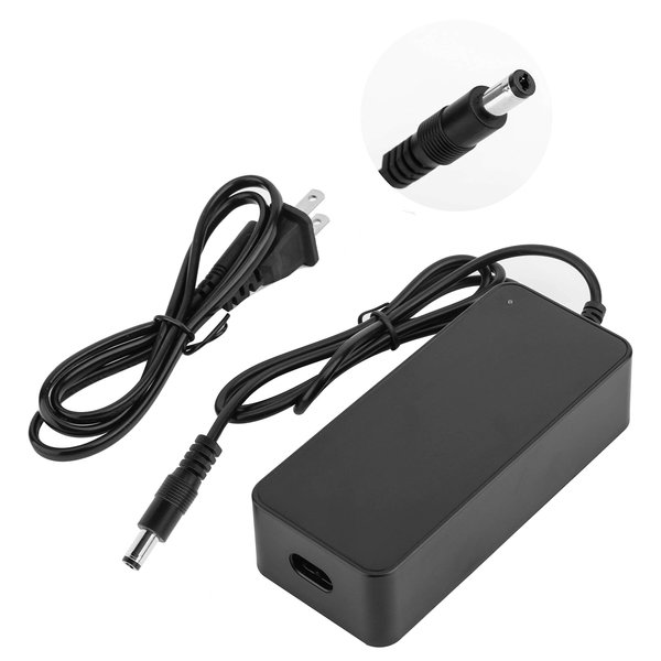 EVAPLUS 42V 2A DC Charger Power Supply Adapter(One Prong connector of Pack Diameter 5.5mm, 2.1mm) for 36V Lithium-ion Battery