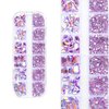 WOKOTO 2 Box Flat Back Pink And Rose AB Nail Rhinestones For Nails Face Rhinestones For Crafts Big Nail Crystal Rhinestones For Acrylic Nails Nail Diamonds For Nails Stones Crystals For Nails