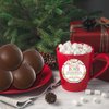 You're The Bomb Merry Christmas Themed Hot Cocoa Bomb Packaging Sticker Labels, Total of 40 2" Circle Stickers by Amanda Creation