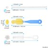 Baby Bottle Cleaning Kit - Set of 9 Cleaning Brushes for Cleaning Baby Milk/Water Bottles, Nipples, Caps, Straws, Tubes, etc. - Makes Your Bottle Sterilising Routine Easier - Safe Food Grade