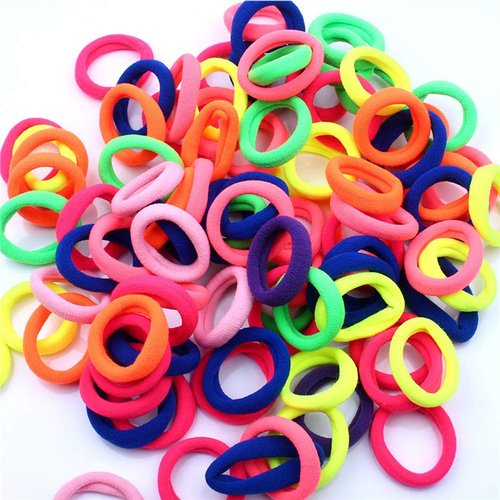 60 Pcs Baby Hair Ties for Toddlers Kids and Girls with 10 Cute Colors - Mini Seamless Elastic Hair Bands Small Ponytail Holder (Diameter 1.25Inch)
