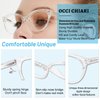 OCCI CHIARI Women's Designer Reading Glasses - Lightweight Comfort-Fit Readers in Pretty Colors, Available Elegant Vision Enhancement(1.0 1.5 2.0 2.5 3.0 3.5 4.0 5.0 6.0)
