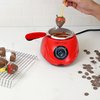 Total Chef Chocolatiere Electric Melter with 32-Piece Accessory Kit for Chocolate and Candy Melts, 8.8 oz (250 g), Fondue Pot, DIY Candy Maker for Dessert, Special Occasion, Romantic Dinner, Red