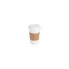 Genuine Joe GJO19049PK Protective Corrugated Cup Sleeve, Brown (Pack of 50), 16 oz